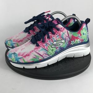 Skechers Air-Cooled Light Weight Running Shoes Multi-Color 12708 Women’s Size 10